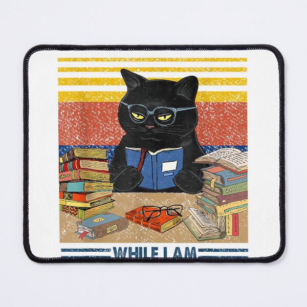 Item preview, Do Not Disturb When I'm Reading A Book Black Glassed Cat T-Shirt designed and sold by rawr00.