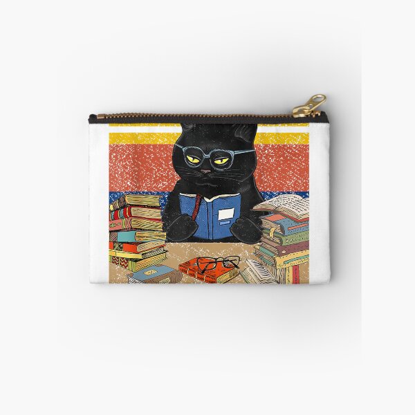 Item preview, Do Not Disturb When I'm Reading A Book Black Glassed Cat T-Shirt designed and sold by rawr00.