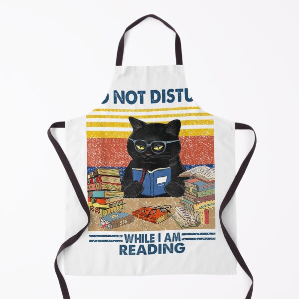 Item preview, Do Not Disturb When I'm Reading A Book Black Glassed Cat T-Shirt designed and sold by rawr00.