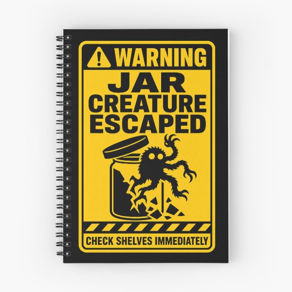 Item preview, WARNING JAR CREATURE ESCAPED Specimen Warning Sign designed and sold by Zamoar.