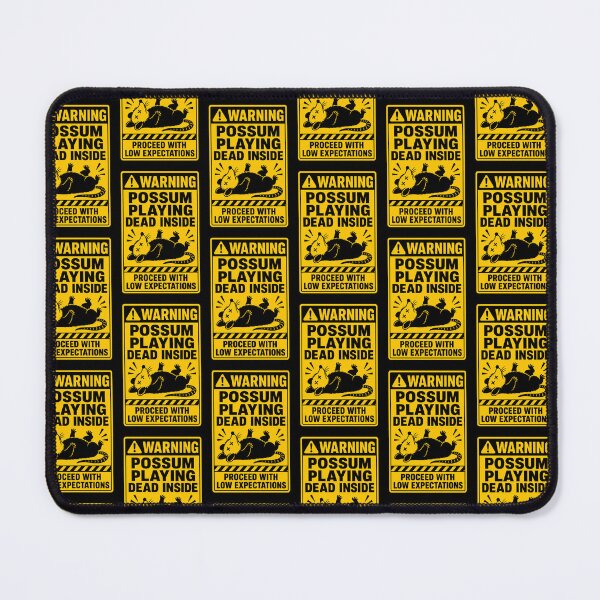 Item preview, WARNING POSSUM PLAYING DEAD INSIDE Burnout Warning Sign designed and sold by Zamoar.