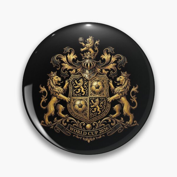 Item preview, Golden Heraldic Crest — Football World Cup 2026 Classic Style designed and sold by David Mateo ArtWorks.
