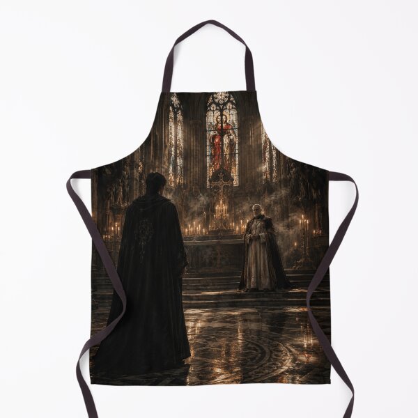 Item preview, Gothic Cathedral Fantasy Art Print | Dark Medieval Church and Mage Wall Art designed and sold by Element Horizon Studio.