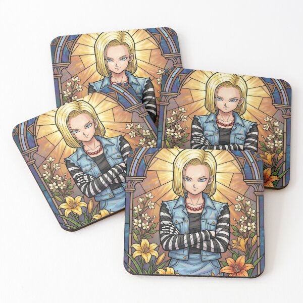 Item preview, Blonde Cyborg Stained Glass designed and sold by Thunderbelts.