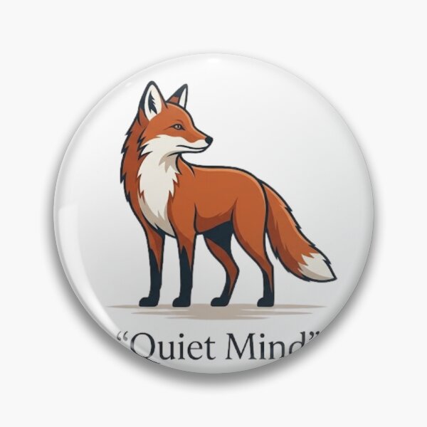 Item preview, Quiet Mind Minimalist Red Fox Portrait designed and sold by GiggleInkTees.