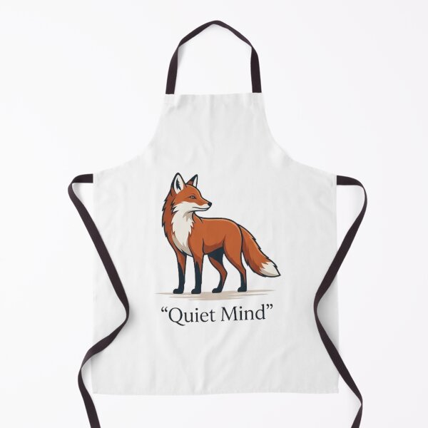 Item preview, Quiet Mind Minimalist Red Fox Portrait designed and sold by GiggleInkTees.