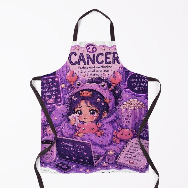 Item preview, Emotional Cancer Zodiac Sticker | Funny Sensitive Astrology Art designed and sold by MysticPurpleHue.