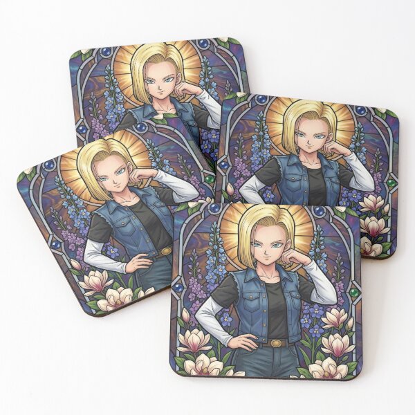 Item preview, Blonde Cyborg Stained Glass designed and sold by Thunderbelts.