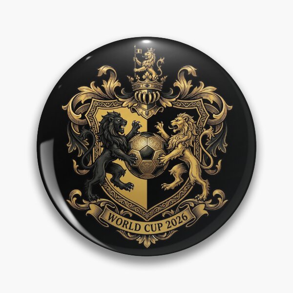 Item preview, Black and Gold Heraldic Crest — Football World Cup 2026 designed and sold by David Mateo ArtWorks.