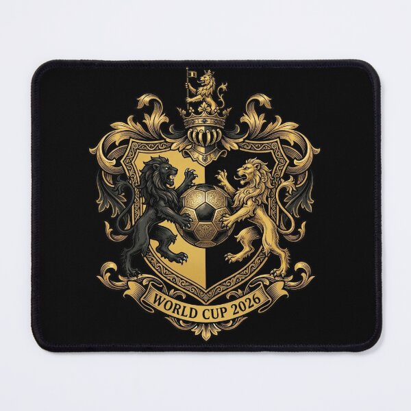 Item preview, Black and Gold Heraldic Crest — Football World Cup 2026 designed and sold by David Mateo ArtWorks.