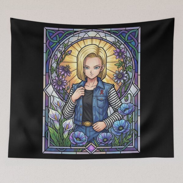 Item preview, Blonde Cyborg Stained Glass designed and sold by Thunderbelts.