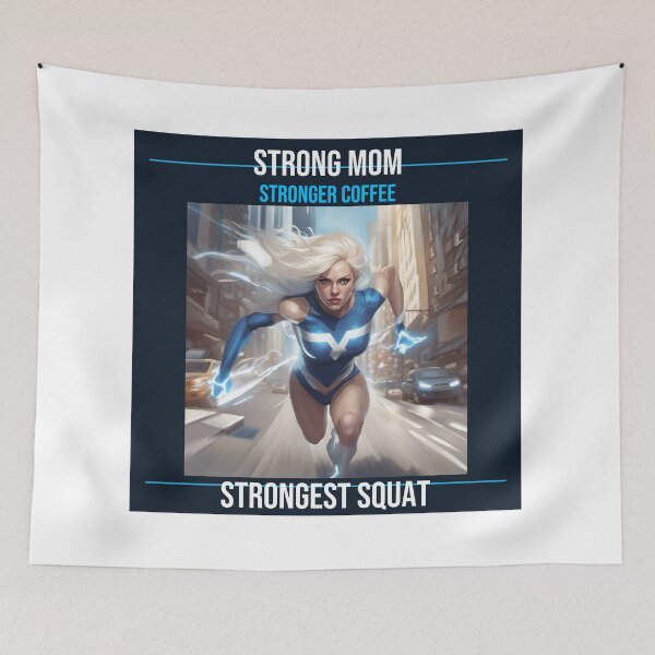 Item preview, Strong Mom Stronger Coffee Strongest Squat Gym Mom designed and sold by Laylon013.