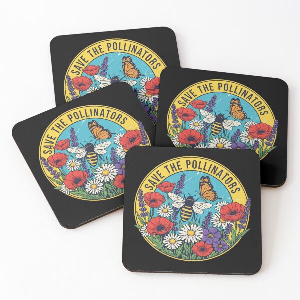 Item preview, Bee and Butterfly - Save the Pollinators designed and sold by PGRprint.