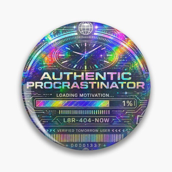 Item preview, Authentic Procrastinator Hologram Certificate designed and sold by Extravanganzza.
