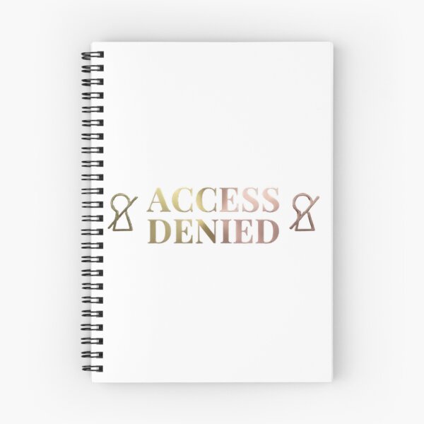 Item preview, Access Denied - Cyber Security Rose Gold Tech Design designed and sold by BoundaryCo.
