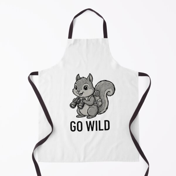 Item preview, Go Wild Retro Cute Hiking Squirrel designed and sold by GiggleInkTees.