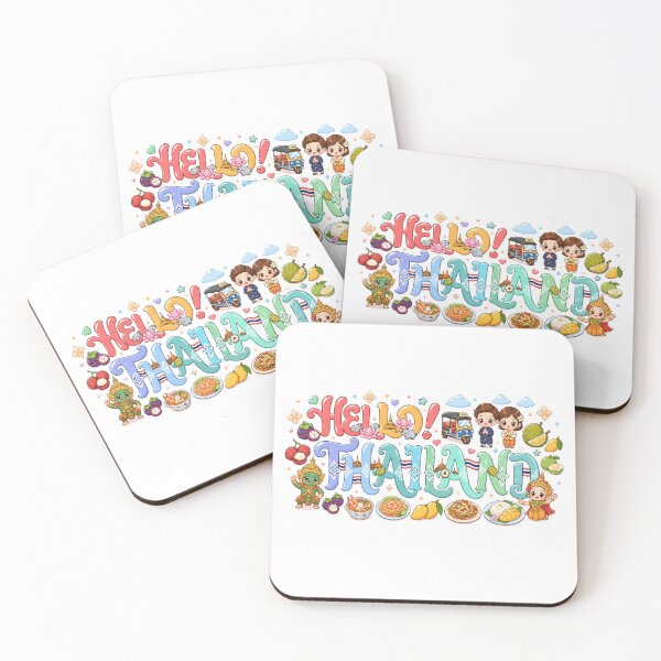 Item preview, Hello Thailand – Cute Thai Culture Illustration designed and sold by Beeform.
