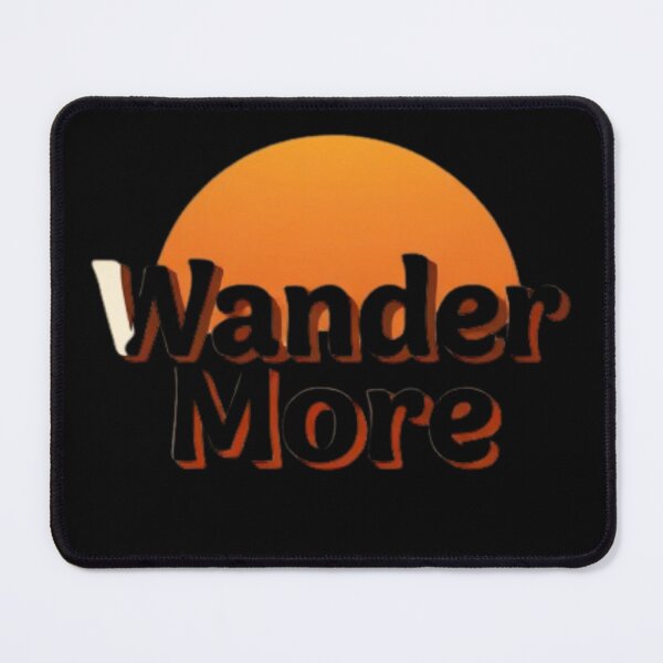 Item preview, Wander More Retro Sticker | Minimal Adventure Travel Aesthetic designed and sold by Shop9999.