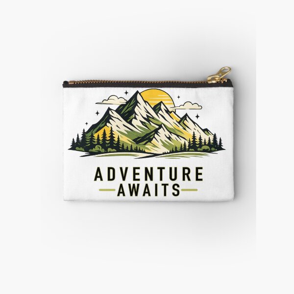 Item preview, Adventure Awaits Vintage Mountain Camping Hiking designed and sold by Mr Lee.