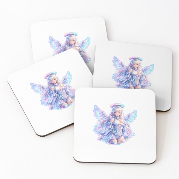 Item preview, Cyber Angel Neon Aesthetic Sticker designed and sold by blossomfun.