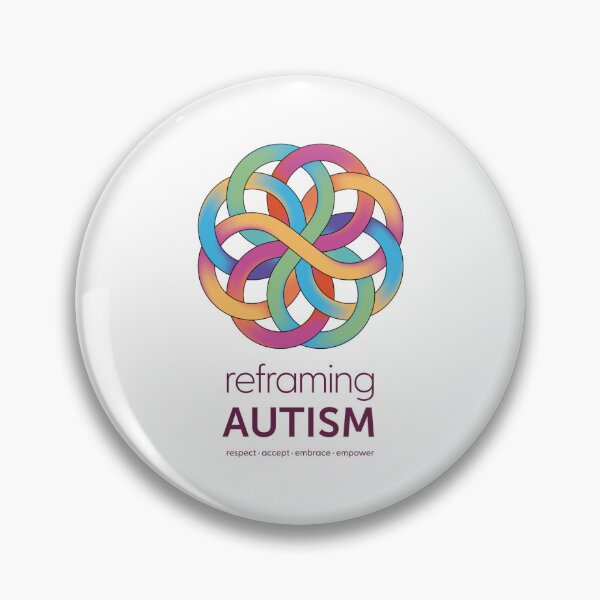 Item preview, Stacked Logo - Tagline - Aubergine designed and sold by ReframingAutism.