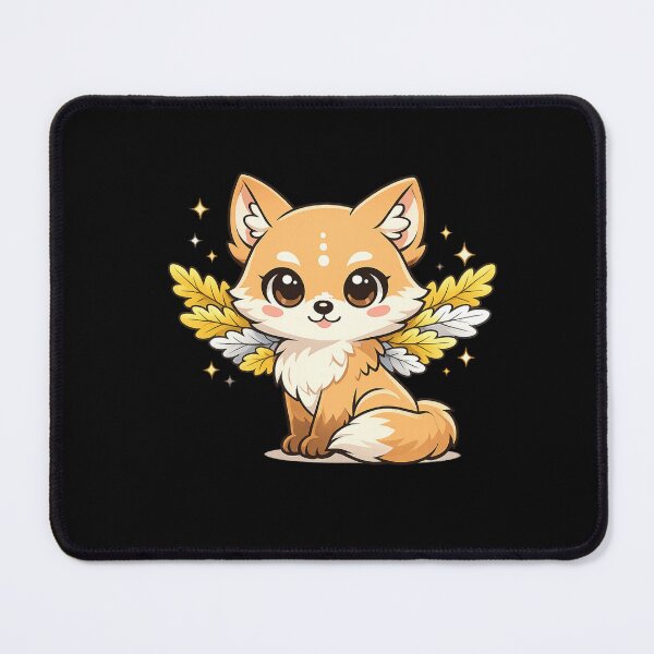Item preview, Celestial Winged Fox Mythical Forest Spirit Chibi Sticker designed and sold by tineldesign.