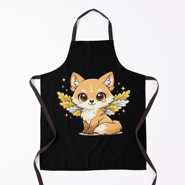 Item preview, Celestial Winged Fox Mythical Forest Spirit Chibi Sticker designed and sold by tineldesign.