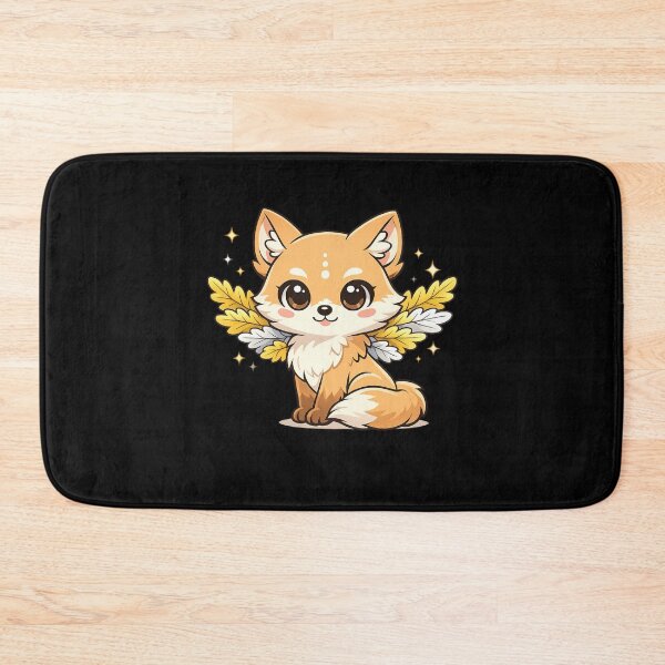 Item preview, Celestial Winged Fox Mythical Forest Spirit Chibi Sticker designed and sold by tineldesign.