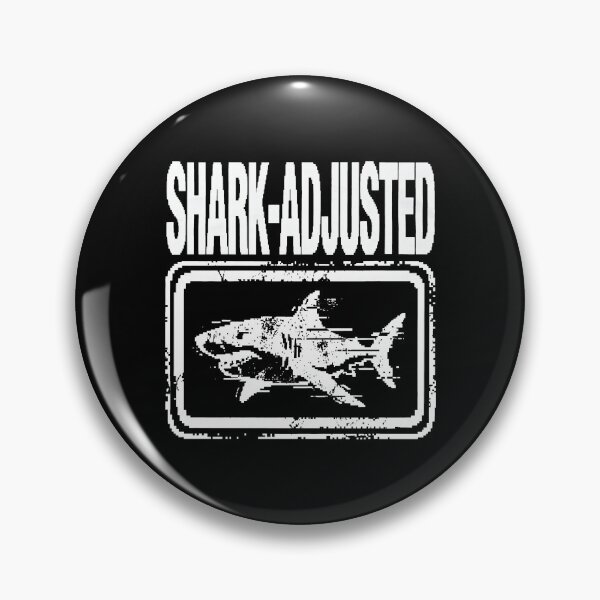Item preview, Grungy Glitch Shark-Adjusted Graphic Style for Ocean Enthusiasts designed and sold by SplashTastic.