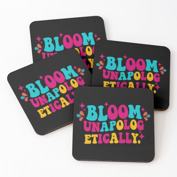 Item preview, Bloom Unapologetically Retro Retro Typography | Positive Mental Health Quote designed and sold by BoundaryCo.
