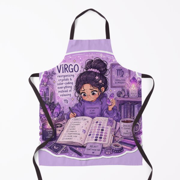 Item preview, Virgo Organized Chaos Sticker | Funny Astrology Aesthetic Art designed and sold by MysticPurpleHue.