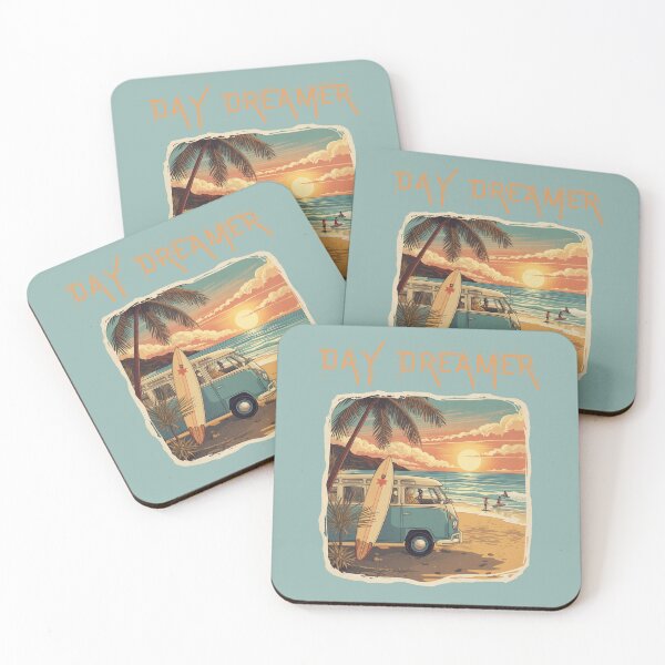 Item preview, Day Dreamer - Vintage Surfing Image designed and sold by Nene Bird Designs.