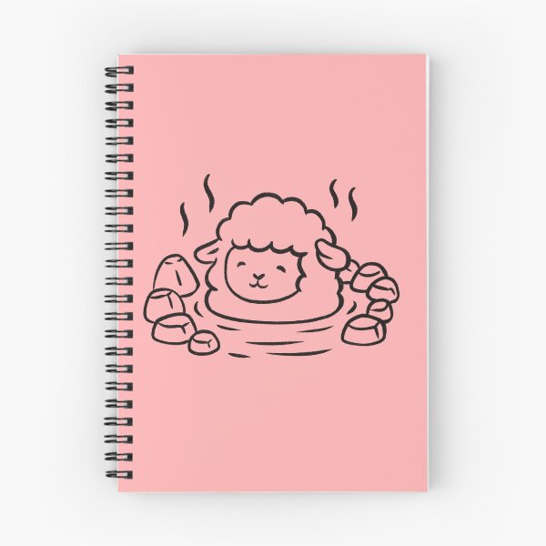 Item preview, Cute Sheep in a Japanese Onsen designed and sold by Milovidova.