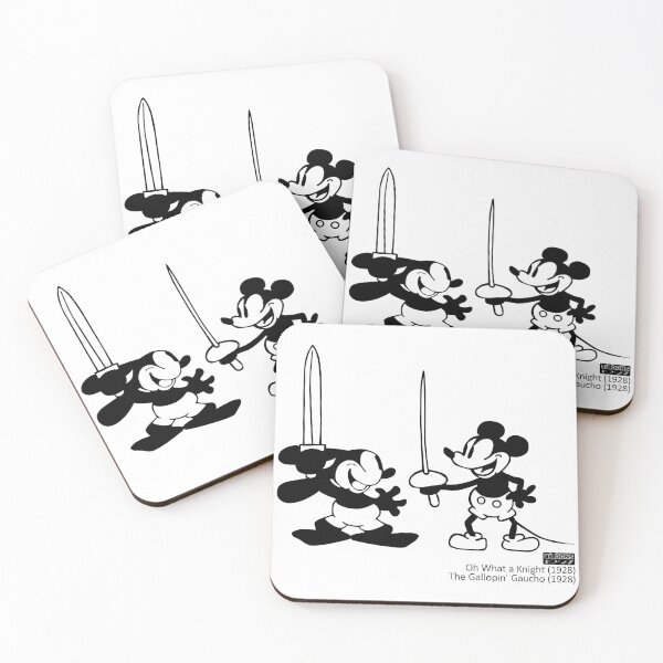 Item preview, Oswald and Mickey - Companions at Arms (Oh What a Knight, 1928; The Gallopin' Gaucho, 1928) designed and sold by eetoons1927.