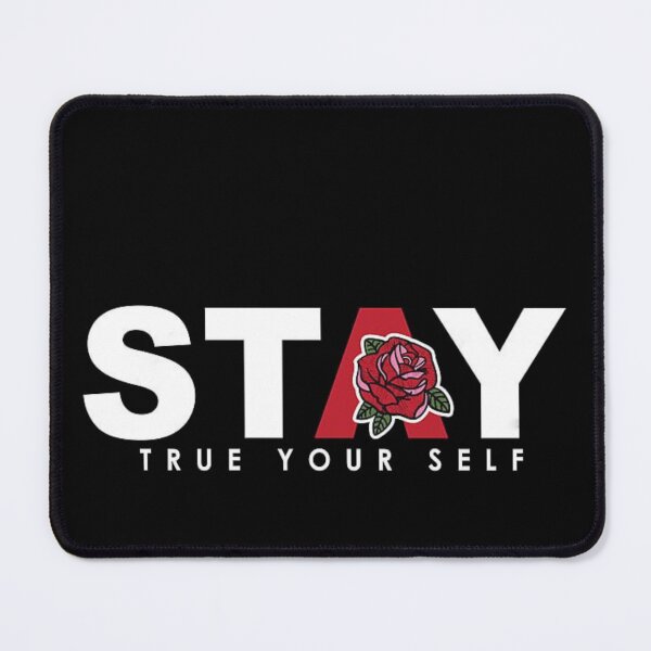 Item preview, Stay True To Yourself Minimal Rose Aesthetic Typography Design designed and sold by The craft.
