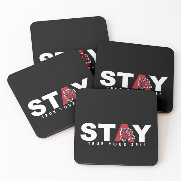 Item preview, Stay True To Yourself Minimal Rose Aesthetic Typography Design designed and sold by The craft.