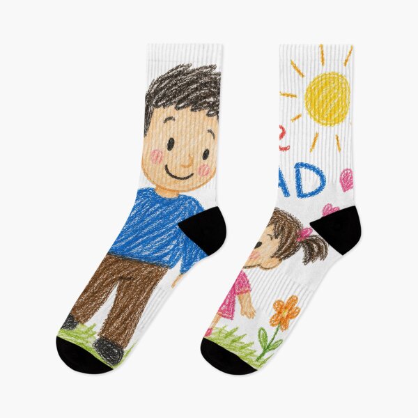 Item preview, Crayon Doodle Love DAD - Cute Father and Daughter Art designed and sold by Arbacus.