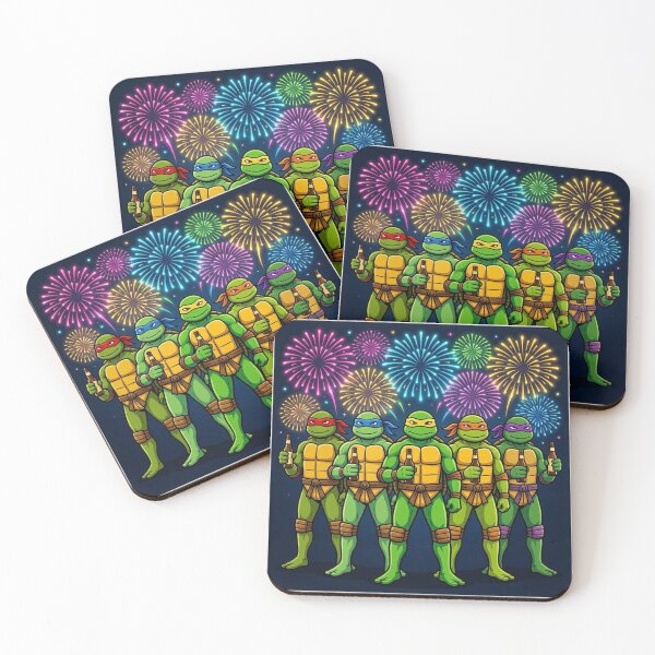 Item preview, 4th Of July with the Ninja Turtles designed and sold by Resilient Roots Customs Oakland.
