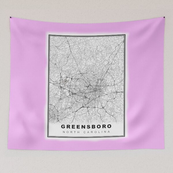 Item preview, Minimalist Greensboro Map designed and sold by Tamas Das.