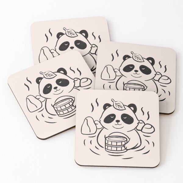 Item preview, Cute Tanuki in a Japanese Onsen designed and sold by Milovidova.