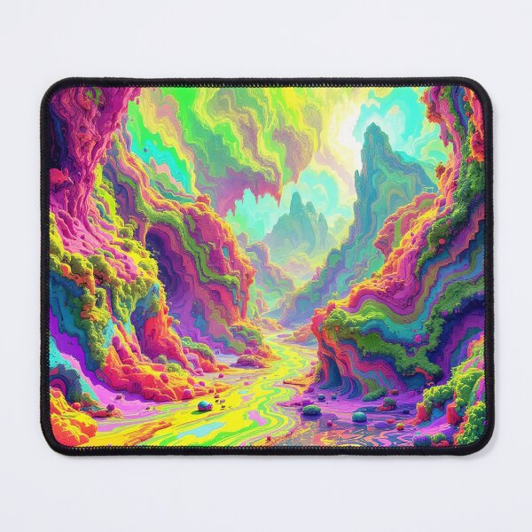 Item preview, psychedelic canyon designed and sold by TrezeTreze.
