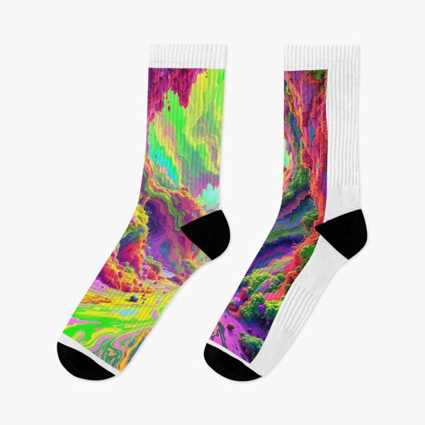 Item preview, psychedelic canyon designed and sold by TrezeTreze.