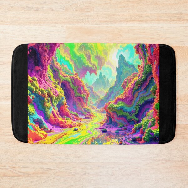 Item preview, psychedelic canyon designed and sold by TrezeTreze.
