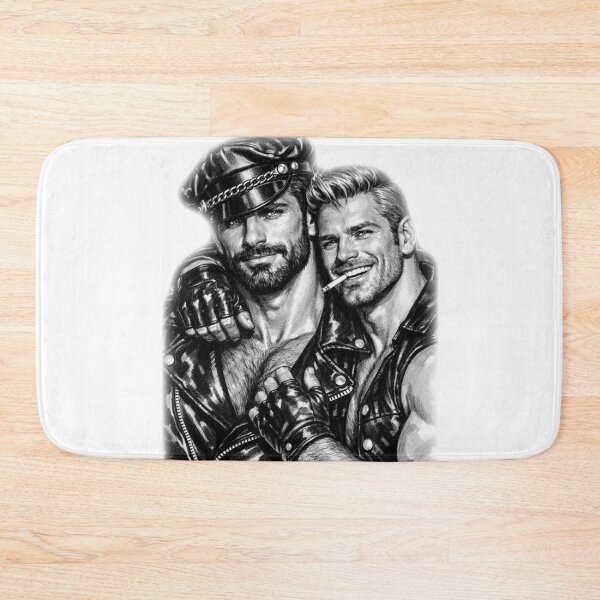 Item preview, Gay Leather Biker Series Guys Together Daddy Leder Pride Graphic Design designed and sold by ItsAKinkThing.