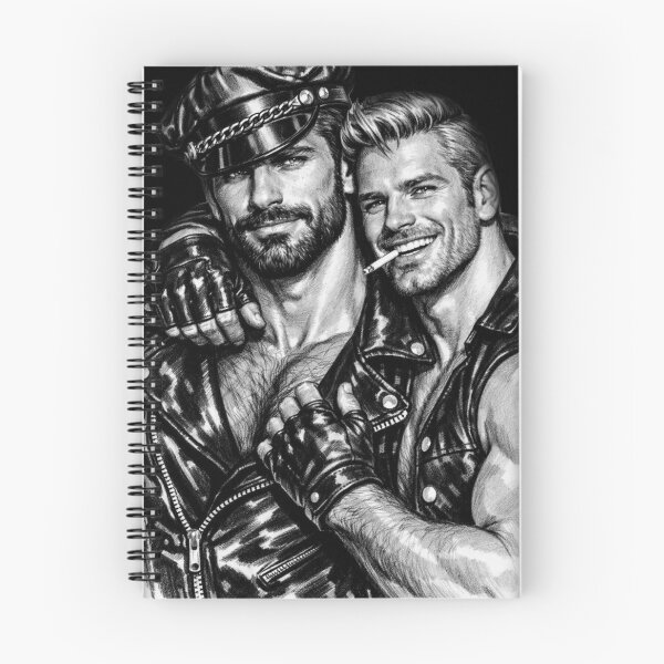 Item preview, Gay Leather Biker Series Guys Together Daddy Leder Pride Graphic Design designed and sold by ItsAKinkThing.