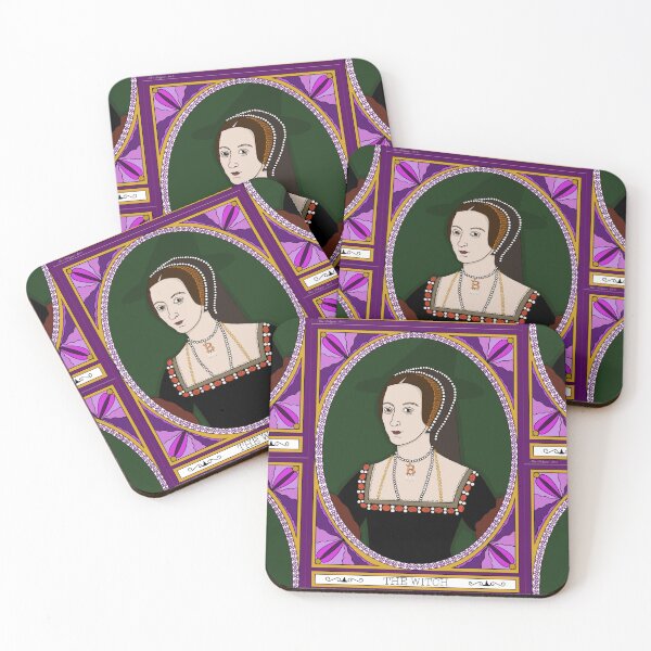 Item preview, Anne Boleyn as The Witch | Feminist Tarot Inspired Portrait designed and sold by Alice Boleyna Art.