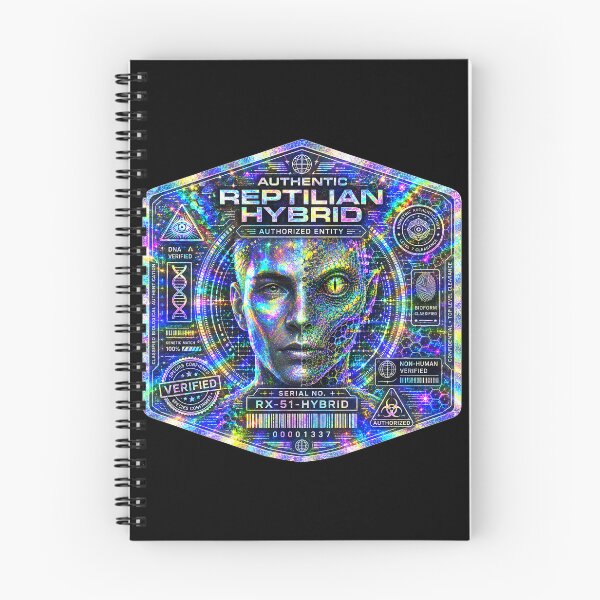 Item preview, Authentic Reptilian Hybrid Holographic Cyberpunk Security Seal designed and sold by Extravanganzza.