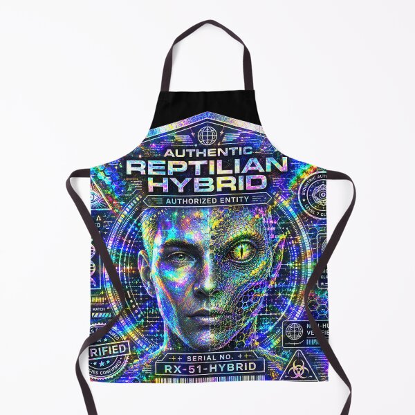 Item preview, Authentic Reptilian Hybrid Holographic Cyberpunk Security Seal designed and sold by Extravanganzza.