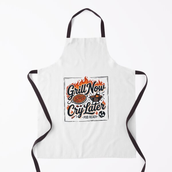 Item preview, Grill Now Cry Later - Funny BBQ Pitmaster designed and sold by BrewChef.
