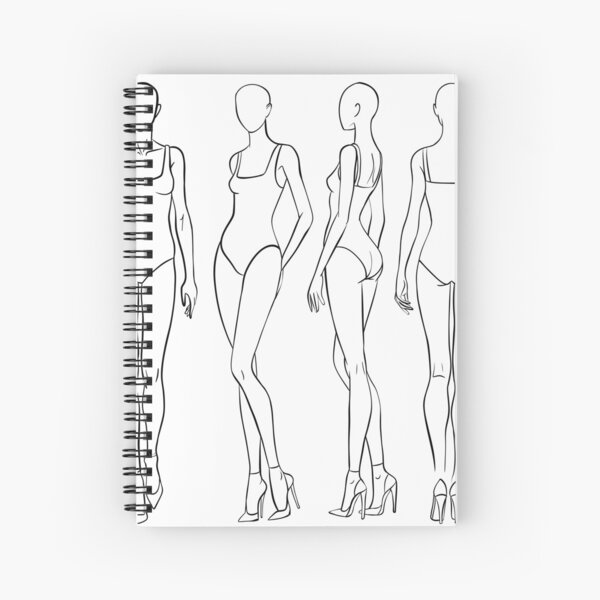 Item preview, Female Fashion Croquis - 9-Head Figure Templates Set for Fashion Designers designed and sold by LYAN-STORE.